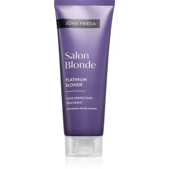 John Frieda Salon Blonde Tone Perfecting Treatment Toniseeriv kreem juuksevärvi elavdamiseks varjund Platinum Blonde 120 ml