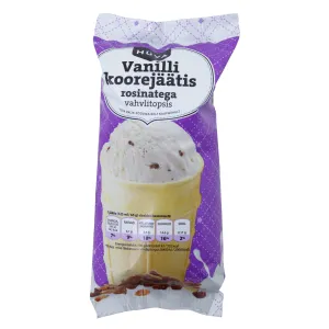 Hüva Van.maits.koorejäätis rosinatega65g