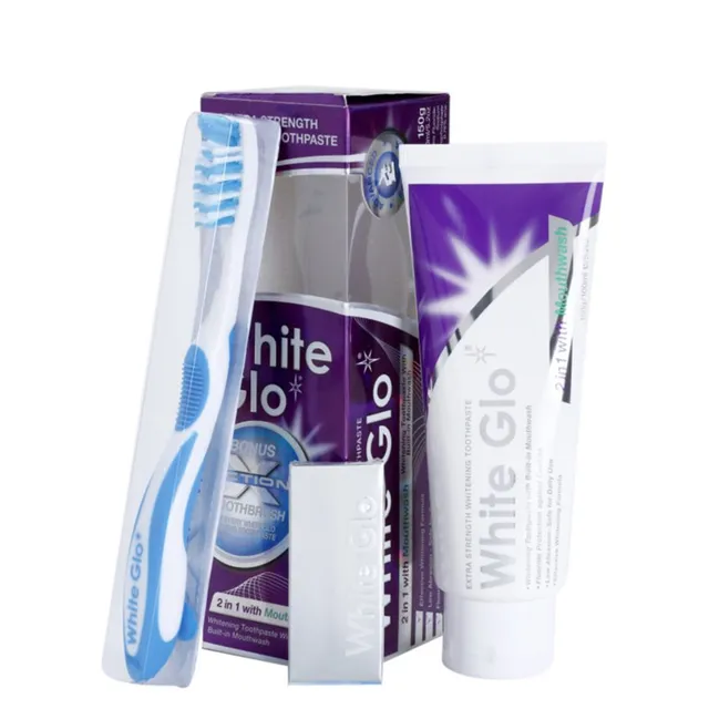 WHITE GLO 2in1 With Mouthwash Toothpaste 100ml