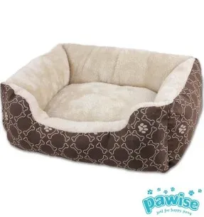 Pesa koerale, pruun, erinevad suurused Square Bed (Pawise)