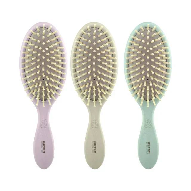 Juuksehari puidust harjastega, NATURAL FIBER, 1tk
