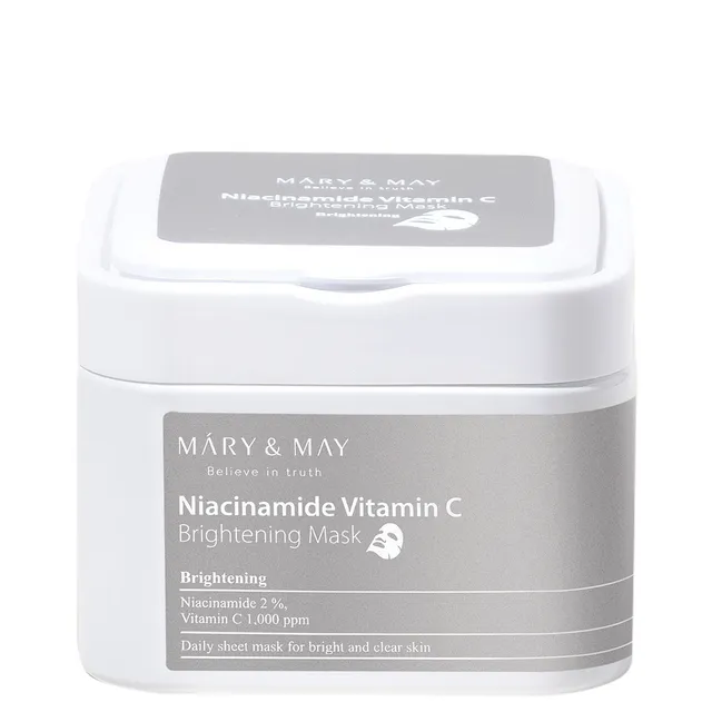 MARY & MAY Niacinamide Vitamin C Brightening Sheet Mask 30pcs