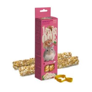 Little One maiusepulgad paisutatud riisi ja pähklitega hamstritele, rottidele, hiirtele ja liivahiirtele 2x55g