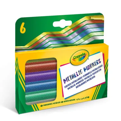 Metallik-markerid Crayola 6tk