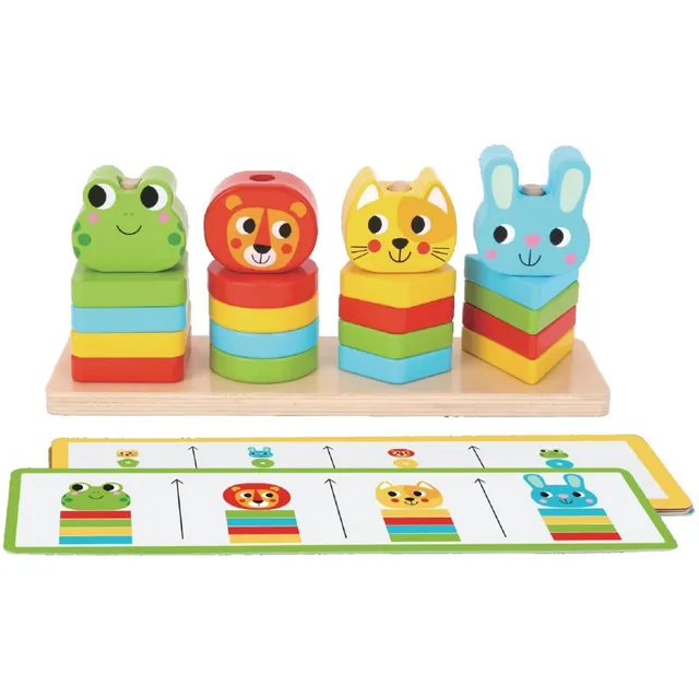 2Kids Toys Wooden Activity Toy Friends aktiveeriv mänguasi puidust 18 m+ 27 tk