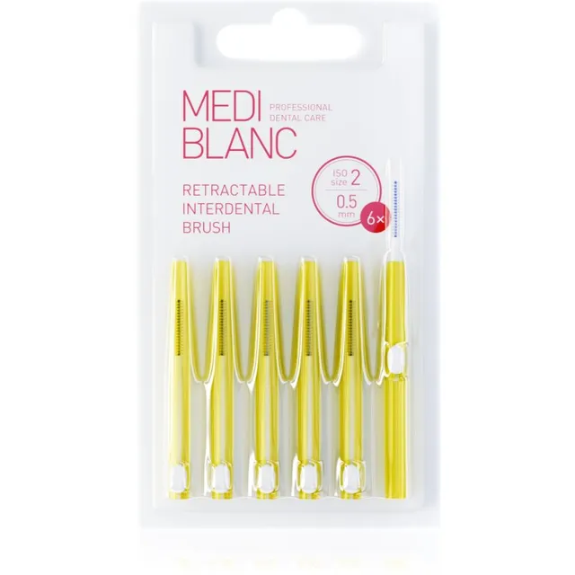 MEDIBLANC Interdental TB Pull Out System 0.5mm pikendatav hambavahehari 6 tk