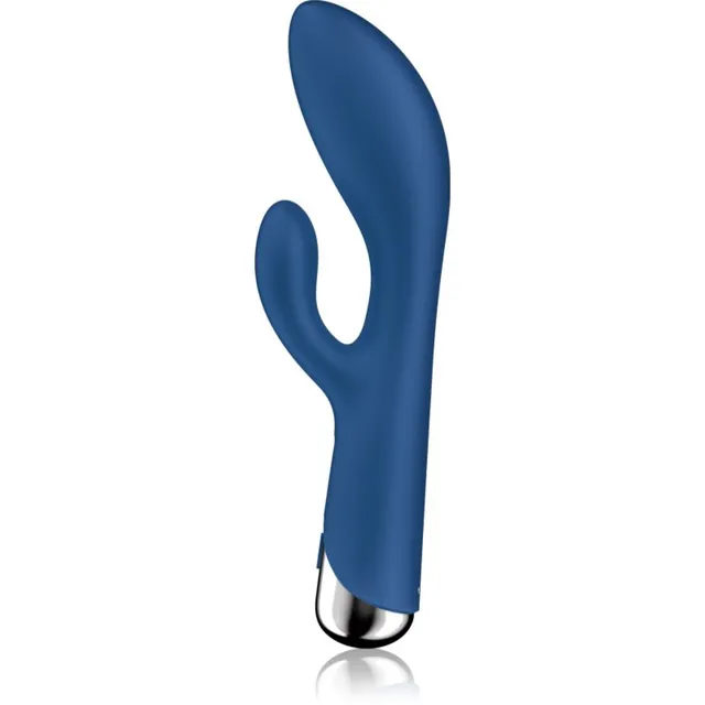 Satisfyer Spinning Rabbit 1 Rotating Shaft kliitori stimulaatoriga vibraator pöörlev Blue 20 cm