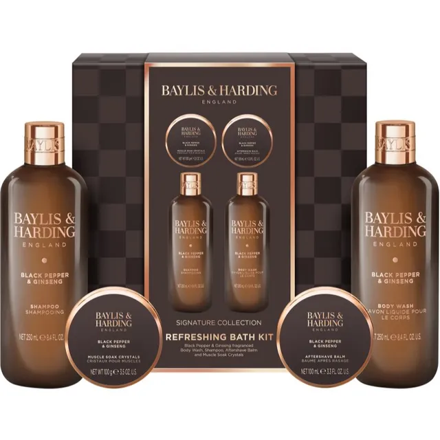 Baylis & Harding Black Pepper & Ginseng Kinkekomplekt vanni jaoks meestele