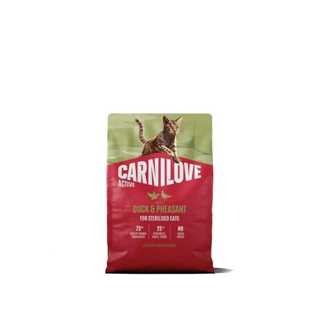 Carnilove Active kuivtoit kassile, part/faasan, 2 kg