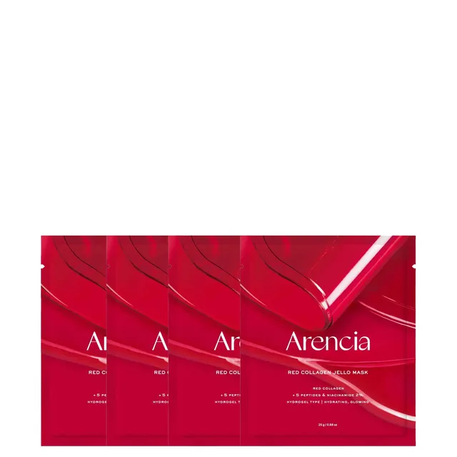 ARENCIA Red Collagen Jello Sheet Mask 4x25g