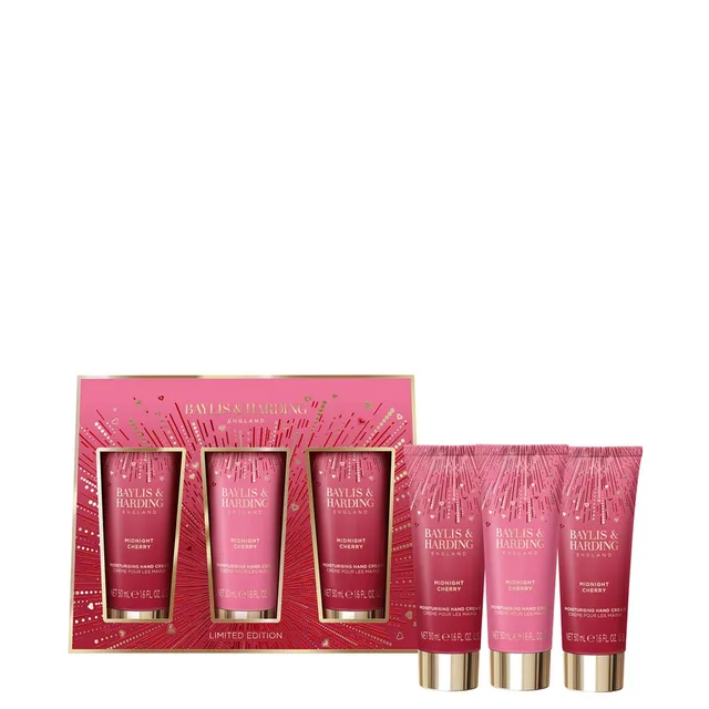 BAYLIS & HARDING Midnight Cherry Hand Trio komplekt
