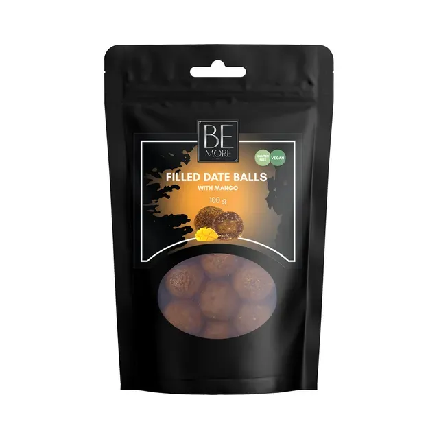 Superfoods täidetud datlipallid mangoga, BE MORE, 100 g