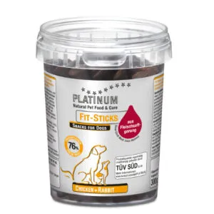 Platinum Fit-Sticks kana ja küülikuga treeningmaius koerale 300g
