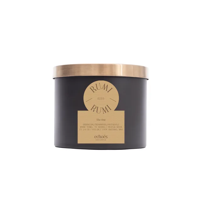 Echoés Triple Wick Natural Candle
