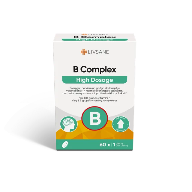 LIVSANE VITAMIIN B KOMPLEKS TBL TUGEVATOIMELINE N60