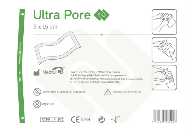 ISEKLEEPUV PLAASTER ULTRA PORE 9X15CM (MEDRULL)