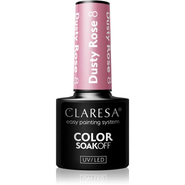 Claresa SoakOff UV/LED Color Dusty Rose Geelküünelakk varjund 8 5 g
