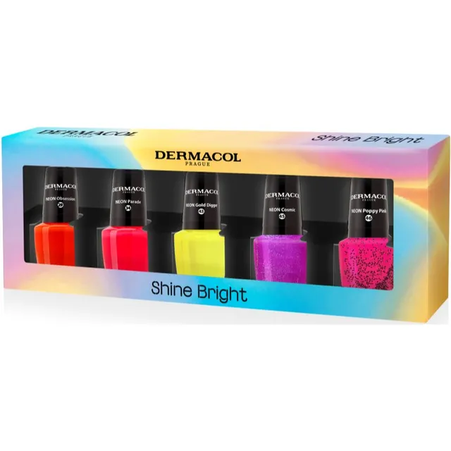 Dermacol Neon Shine Bright Küünelakikomplekt