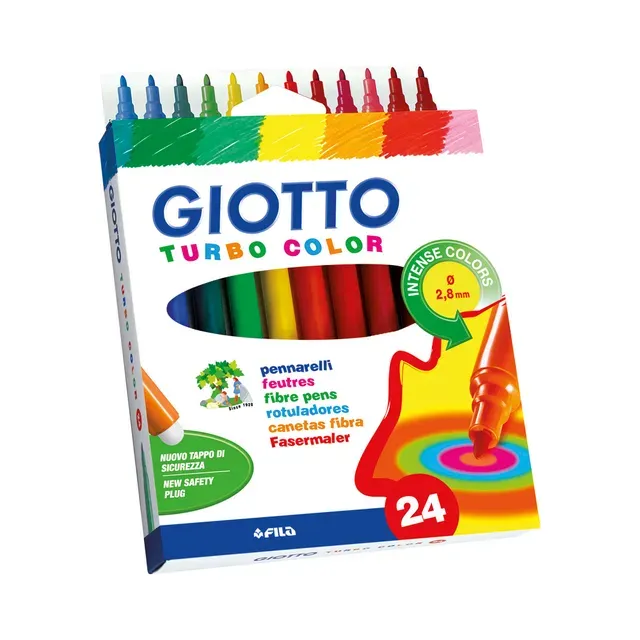 Viltpliiats Turbo, GIOTTO, 24 tk