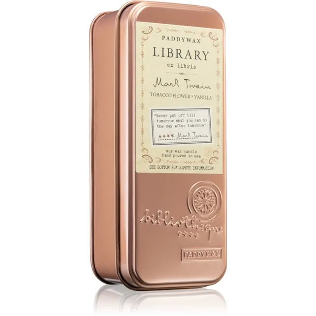 Paddywax Library Mark Twain lõhnaküünal 70 g