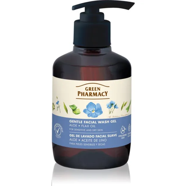 Green Pharmacy Aloe Wash Gel Õrn puhastusgeel tundlikule nahale 270 ml