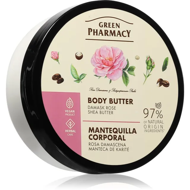 Green Pharmacy Damask Rose & Shea Butter Body Butter Intensiivne kehaniisutusvõi 200 ml