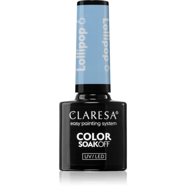 Claresa SoakOff UV/LED Color Lollipop Geelküünelakk varjund 6 5 g