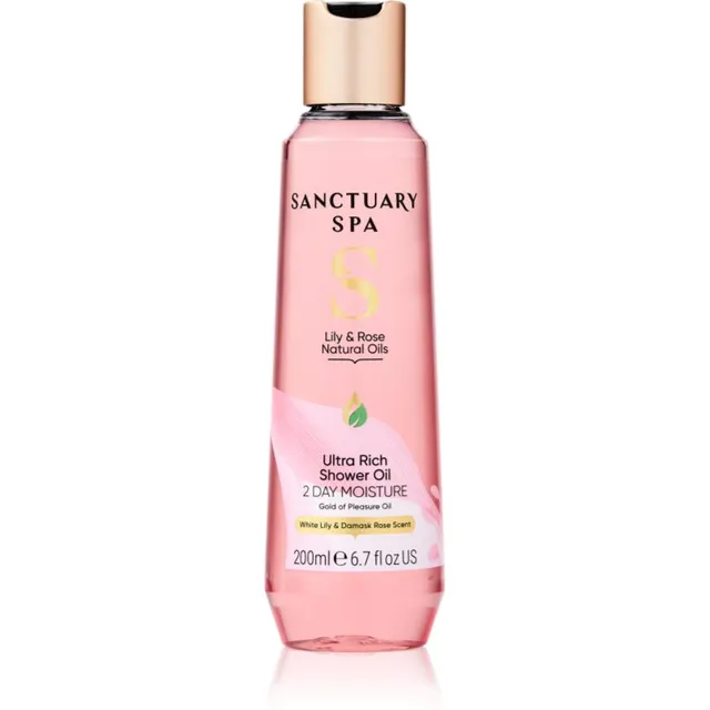 Sanctuary Spa Lily & Rose Natural Oils Toitev dušiõli 200 ml