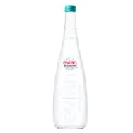 EVIAN gaseeritud mineraalvesi klaaspudelis 0,75l