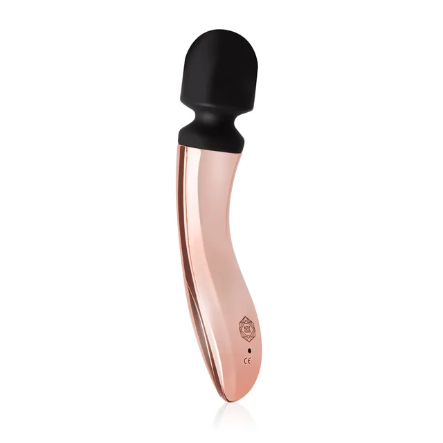 Rosy Gold Nouveau Curve Massager Wand Masseerija ja Vibraator 21 cm