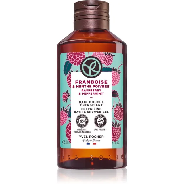 Yves Rocher Bain de Nature Dušigeel Raspberry & Mint 200 ml
