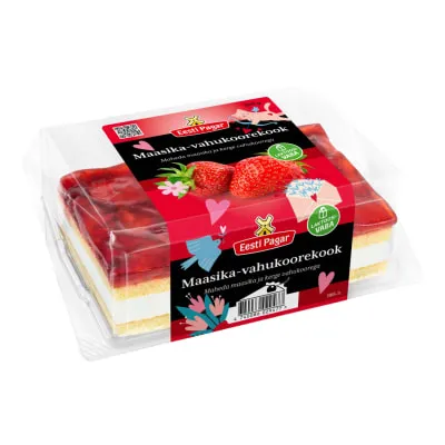 Maasika-vahukoorekook lak.v. Eesti Pagar 300g