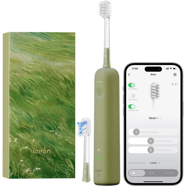 Laifen Wave Special Elektrihambahari + 2 varuharjapead Green 1 tk