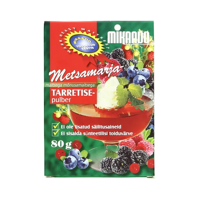 Metsamarjamaitseline tarretisepulber, MIKAADO, 80 g
