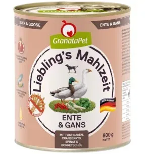 Liebling´s Mahlzeit TERAVILJAVABA konservtoit koertele PARDI- ja HANELIHAGA (65%) PASTINAAGI, JÕHVIKATE ning KURGIROHUÕLIGA