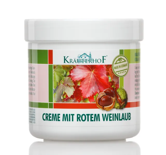 KRÄUTERHOF KREEM PUNANE VIINAPUU (VEENILAIENDITELE) 250ML