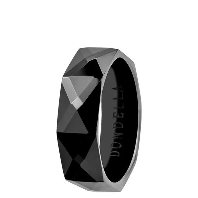 DONDELLA Ceramic Single Black Ring (6mm) 17.75