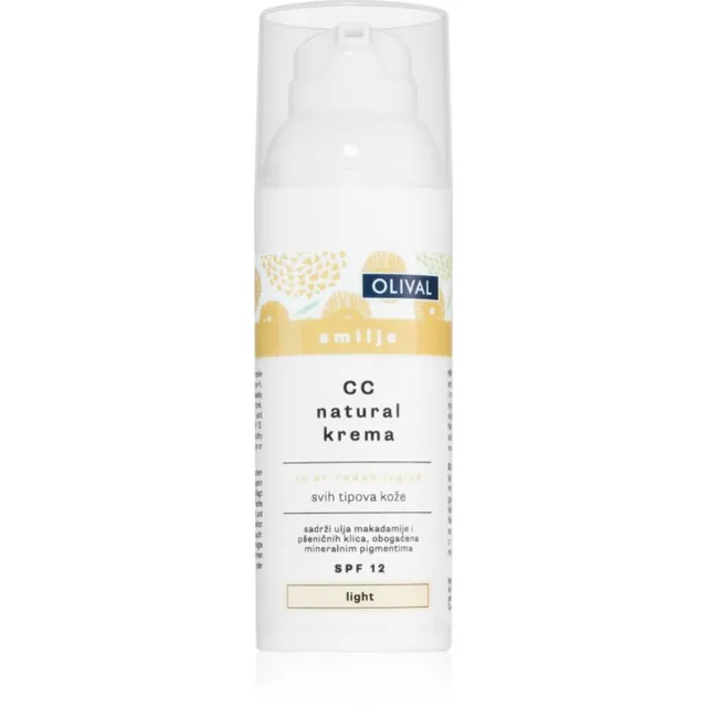 Olival Immortelle Natural Niisutav CC kreem SPF 12 varjund Light 50 ml