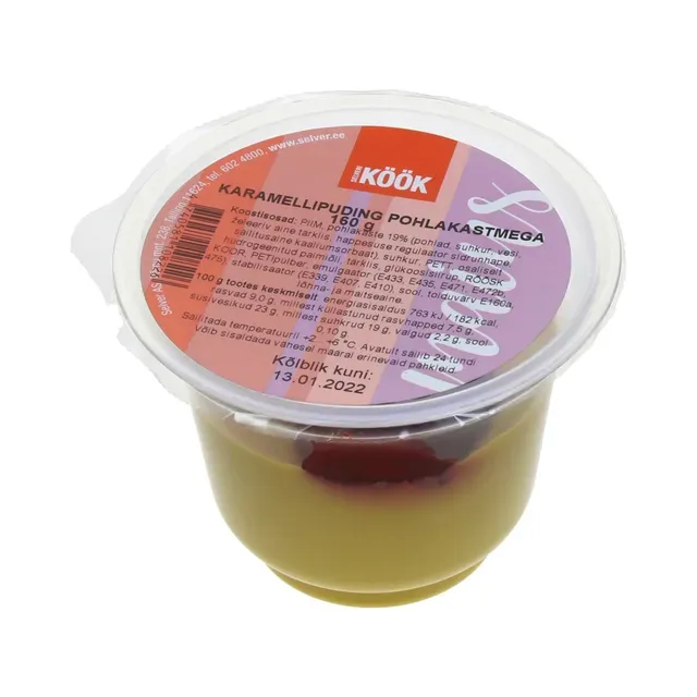 Karamellipuding pohlakastmega, SELVERI KÖÖK, 160 g