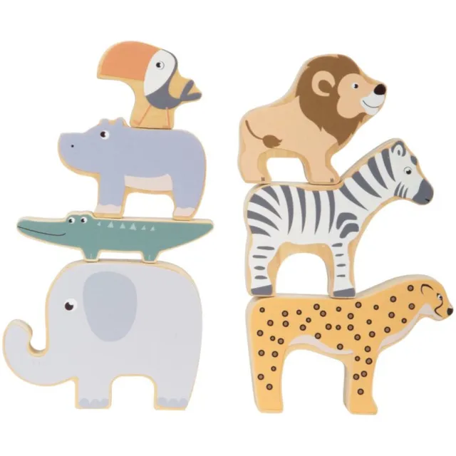 Small foot Safari aktiveeriv sorteerimismänguasi 12m+ 7 tk