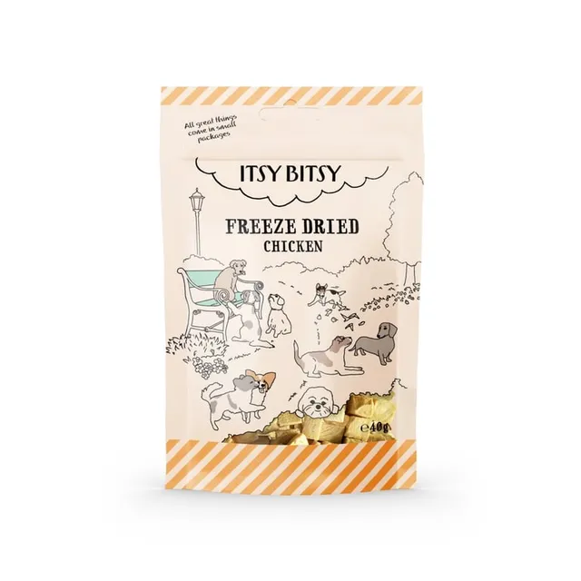 ItsyBitsy külmkuivatatud maius koerale, kana, 40 g