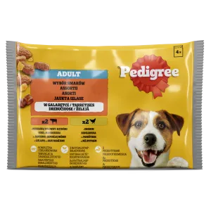Pedigree koeraeine täiskasv.veis.linnulih 4x100g