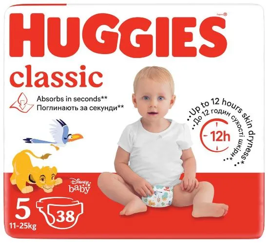 Huggies mähkmed Classic 5 11-25kg 38tk