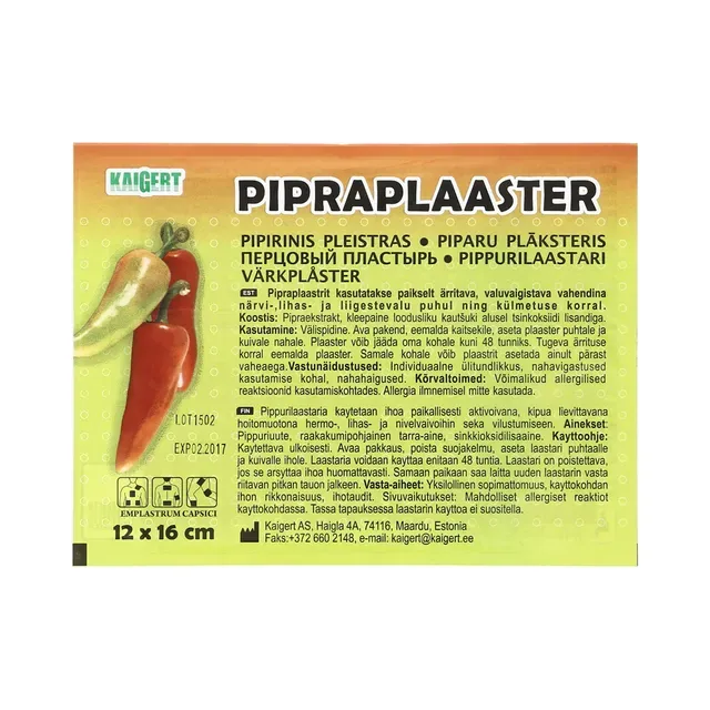 Pipraplaaster, KAIGERT, 1 tk