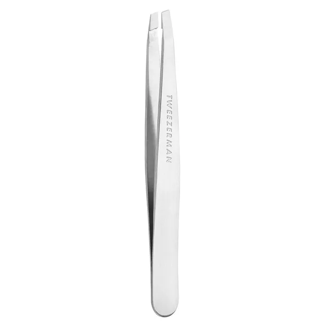 TWEEZERMAN Platinum Silver Slant Tweezer