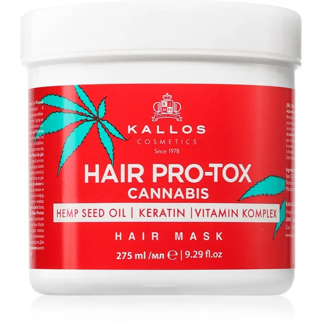 Kallos Hair Pro-Tox Cannabis Taastav juuksemask kanepiõliga 275 ml