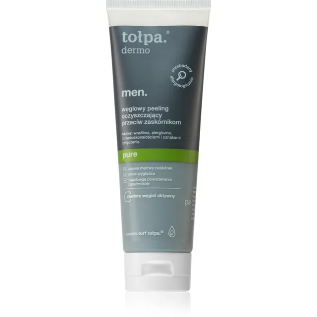 Tołpa Dermo Men Pure Puhastav koorimine mustpeadevastane 100 ml