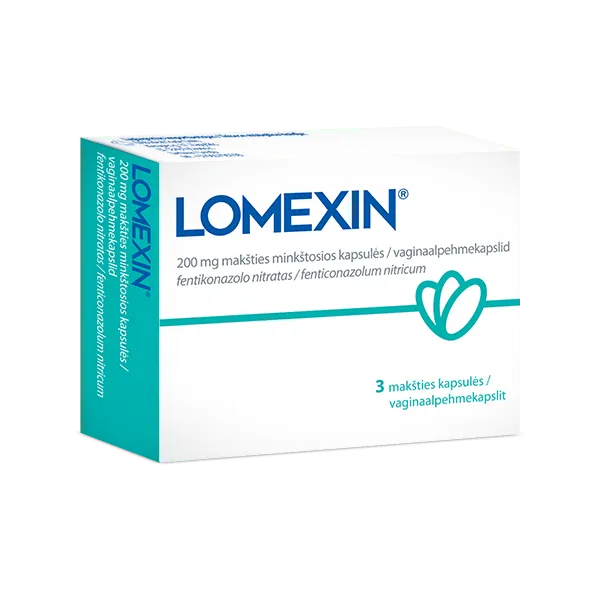 LOMEXIN 200MG VAGINAALPEHMEKAPSEL N3