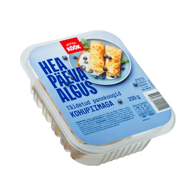Täidetud pannkoogid kohupiimaga, SELVERI KÖÖK, 200g