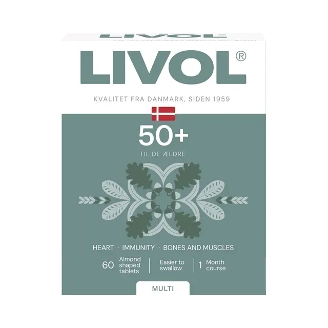 Multivitamiinid 50+ tbl N60, LIVOL MULTI